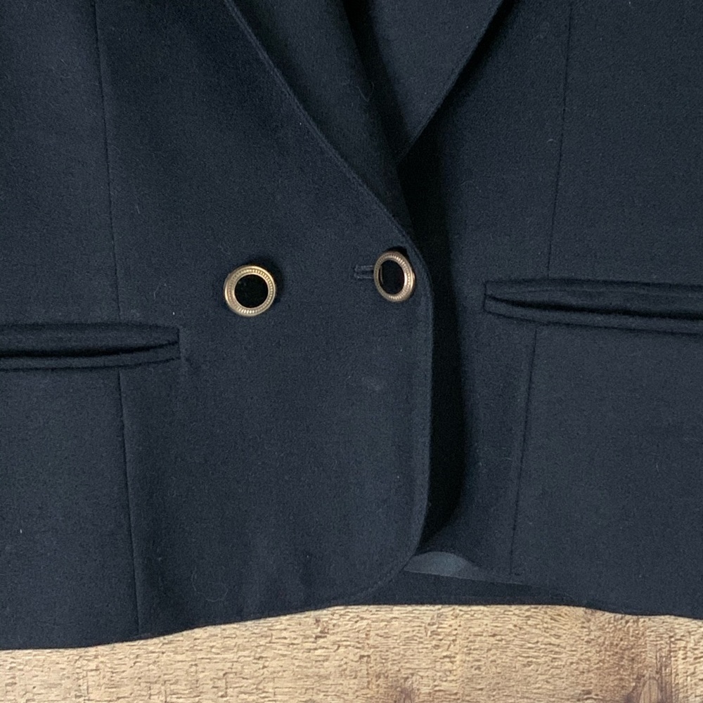 Pendleton Black Wool Crop Blazer Jacket Petite Me… - image 3